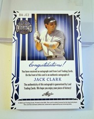 2023 Leaf Bronx Legacy * Yankees JACK CLARK Autograph Serial Number 10/25