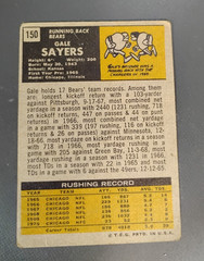 1971 Topps Gale Sayers #150 HOF 1977 Bad corners