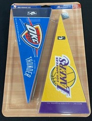 NBA BASKETBALL ~ Complete Set of 30 Mini Pennant 4×9 Inches Team Banner Flag