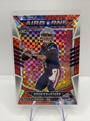2022 Rookies & Stars BAILEY ZAPPE RC AIRBORNE Red Plaid Prizm PATRIOTS # AI-22