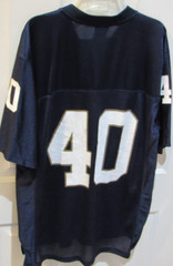 Notre Dame Men&rsquo;s Medium adidas Blue # 40 Fighting Irish Football Jersey NCAA