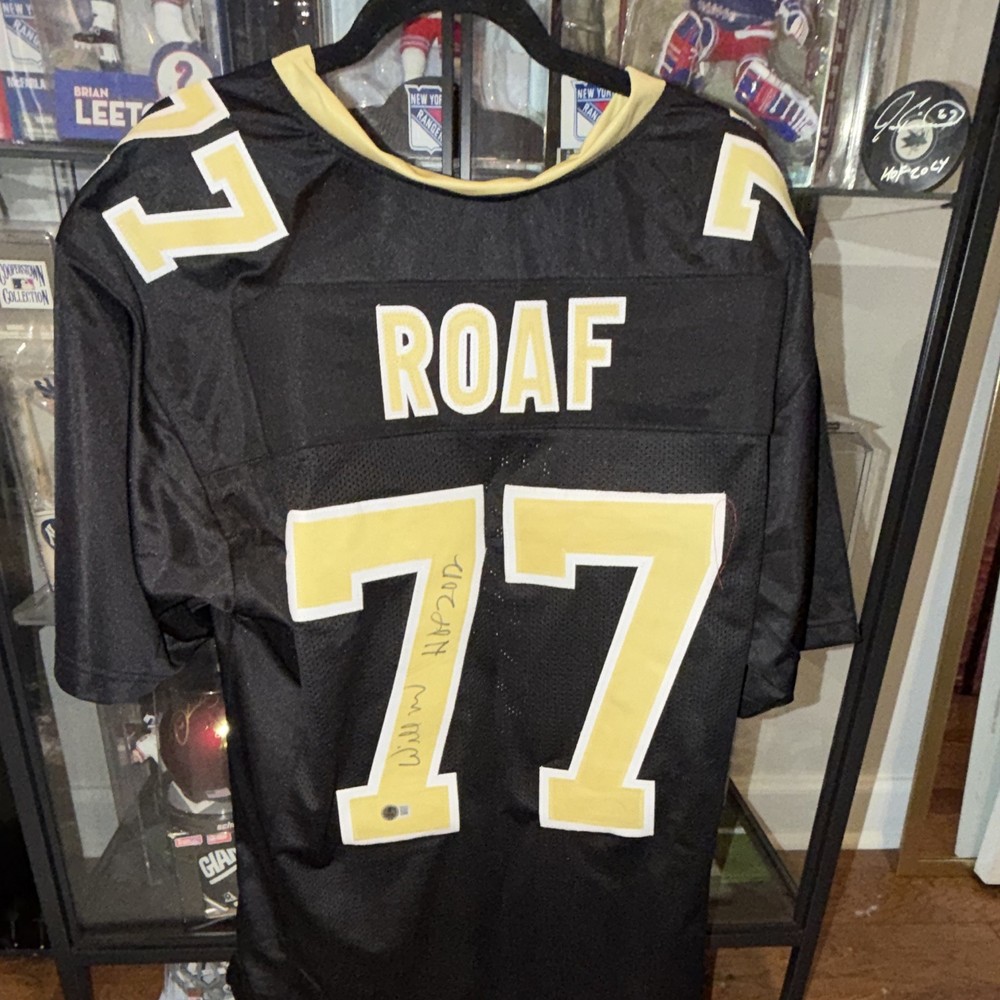 Willie Roaf New Orleans Saints #77 Signed Custom Jersey HOF 2012 – Beckett BAS