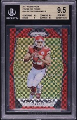 2017 Panini Prizm Rookie Prizms Red Power #269 Patrick Mahomes /49 BGS 9.5