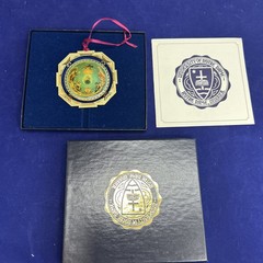 Notre Dame 2000 Annual Christmas Ornament, Angels of The Dome Box and Paper VTG