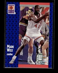 1991-92 Fleer #165 – Mark West – Phoenix Suns Basketball Card