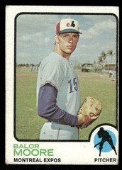 1973 Topps Baseball Card #211 Balor Moore Montreal Expos