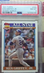 1991 Topps – All-Star Ken Griffey Jr #392 Desert Shield PSA 8