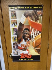 Vintage Topps 1998-1999 Own The Game 2-sided 3&prime; long NBA Vinyl Poster Mutombo