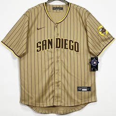 Padres, Baseball Jersey, Blank, Stitched, Khaki, S/M/L/XL/2XL/3XL