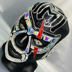 Mil Muertes Wrestling Lucha Libre Semi Professional Mask Luchador Mascara Black