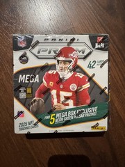2025 Panini Prizm NFL Football Mega Box Factory Sealed 🔥 Rookie Cards + Prizms