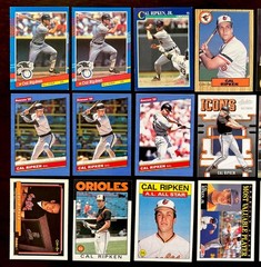 Cal Ripken Jr Baseball Card Lot (22 Cards, 20 Different Cards) Varied