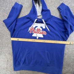 Philadelphia Phillies Hoodie Sweatshirt Mens 3XL Blue Antigua MLB Retro Logo