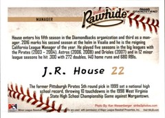 2016 Visalia Rawhide Grandstand #16 J.R. House Manager – NM Baseball Card
