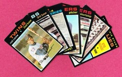 1971 Topps Cards – stars and high numbers to complete your set