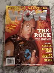 WOW WORLD OF WRESTLING Magazine DECEMBER 2000 Dwayne Johnson as The Rock WWE WCW