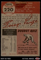 1953 Topps #220 Satchel Paige Browns HOF 1.5 – FAIR