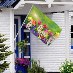 Spring Summer Flowers 36 inches by 60 inches, Flags