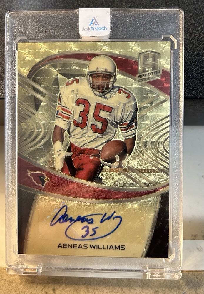 2021 Panini Spectra Aeneas Williams Gold Prizm Auto 1/1 HOF Cardinals