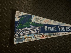 ECHL Florida Everblades TEAM SIGNED Hockey Pennant – Unknown Year