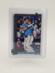 Topps Series Two 2025 3 Card Lot #653 Javier Sanoja RC Miami Marlins Material /5