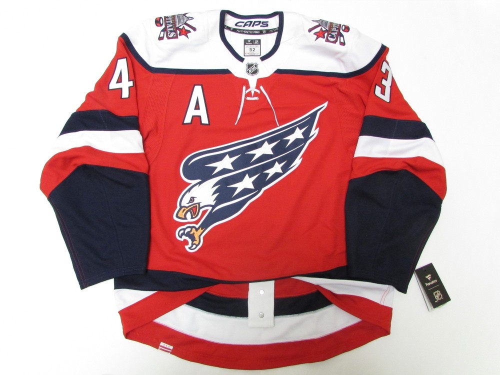 WASHINGTON CAPITALS ANY NAME / NUMBER SCREAMING EAGLE FANATICS AUTHENTIC JERSEY