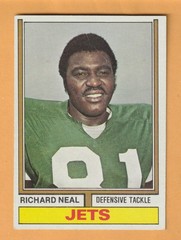 Richard Neal New York Jets 1974 Topps #468 Southern Jaguars Shreveport Louisiana