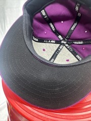 NEW ERA FITTED CAP HAT INVISIBLE STRIPES PROMOTIONAL MTV ABDC PURPLE 7 3/8 NEW