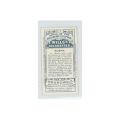 1910 Wills&rsquo;s Cigarettes Arms of British Empire Burma #8