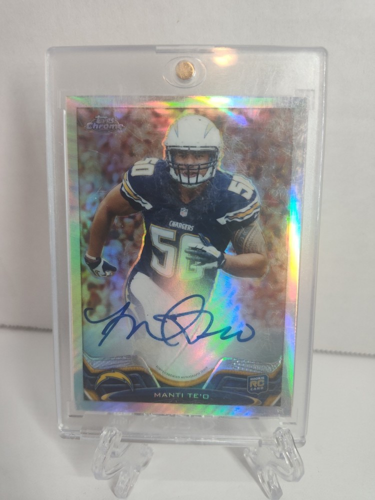 ✅Manti Te’o AUTO #/150 Silver Rookie Card Notre Dame Chargers 💥