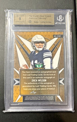 Zach Wilson Rookie Autograph 2021 Leaf Valiant Orange #BA-ZW1 #14/50 BGS 9.5