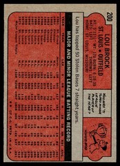 1972 Topps #200 Lou Brock