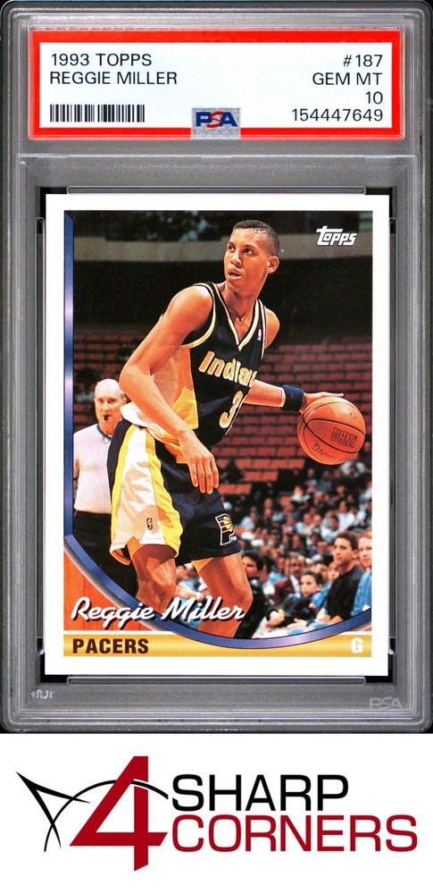 1993 TOPPS #187 REGGIE MILLER PACERS HOF PSA 10