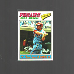 Greg Luzinski 1977 Topps #30 Philadelphia Phillies-NM CENTERED