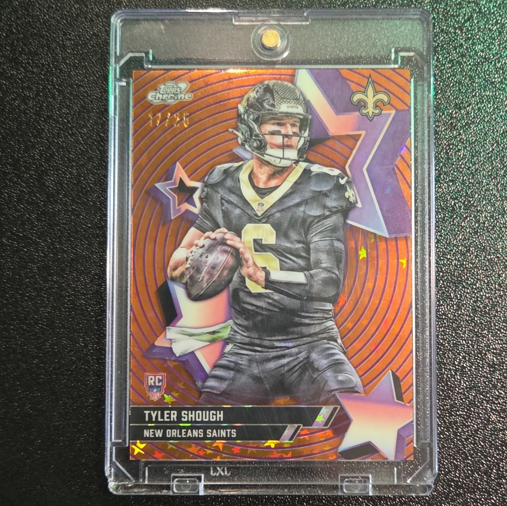 Topps Chrome Cosmic 17/25 Tyler Shough Rookie Parallel #SF-77 New Orleans Saints