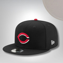 New Era MLB Cincinnati Reds 9FIFTY Snapback Hat Cap black Adjustable