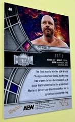 Jon Moxley 2025 Skybox AEW Metal Universe PRECIOUS METAL GEMS PMG GREEN #40 /10