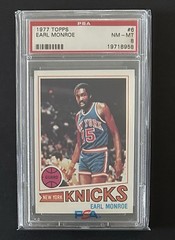Topps 1977-78 Earl Monroe #6 White Back PSA 8 NM-MT Knicks NBA