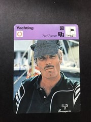 1979 Ted Turner Sportscaster America&rsquo;s Cup Yachting Card #66-20 JSA CERTIFIED!