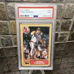 Topps 1987 Terry Forster California Angels #652 PSA 9 Graded Baseball Card