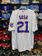 Chicago Cubs Sammy Sosa #21 Home White Stitched Baseball Jersey Men&rsquo;s NWT