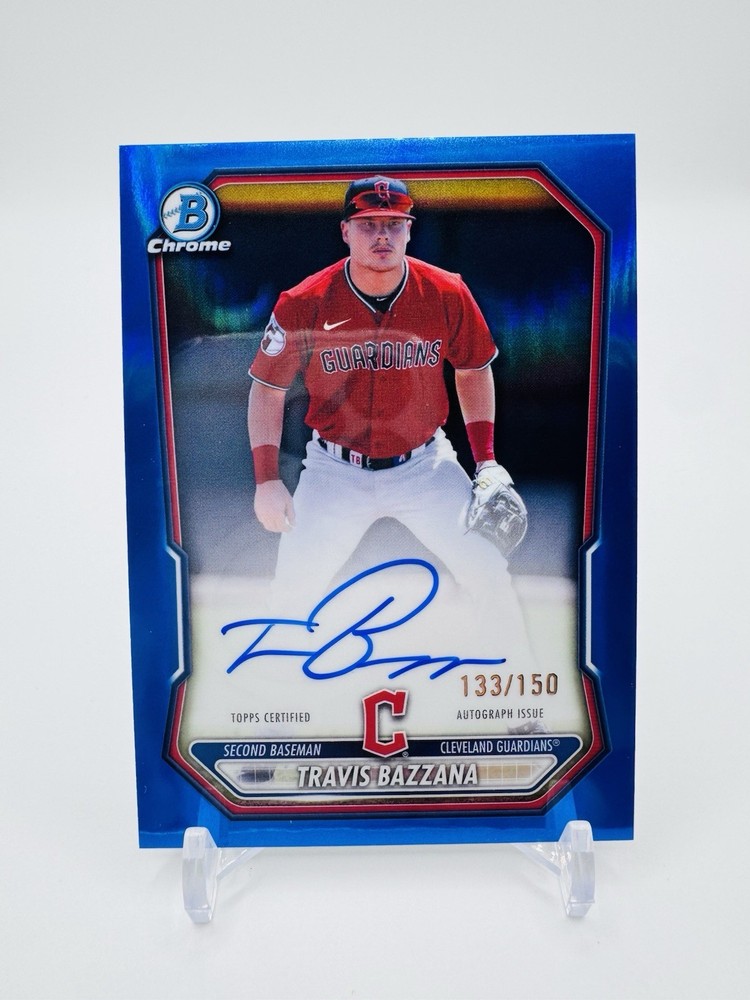 2026 Bowman Chrome Travis Bazzana True Blue Auto /150 #CPA-TB Guardians