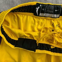 Nike Shorts Womens Medium Los Angeles Sparks WNBA Team Player Issue Yellow