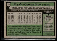 1979 Topps George Brett Kansas City Royals #330