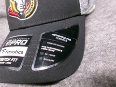 Ottawa Senators Hat Cap Fitted Men M L Black Hockey Authentic Pro Flex Fanatics