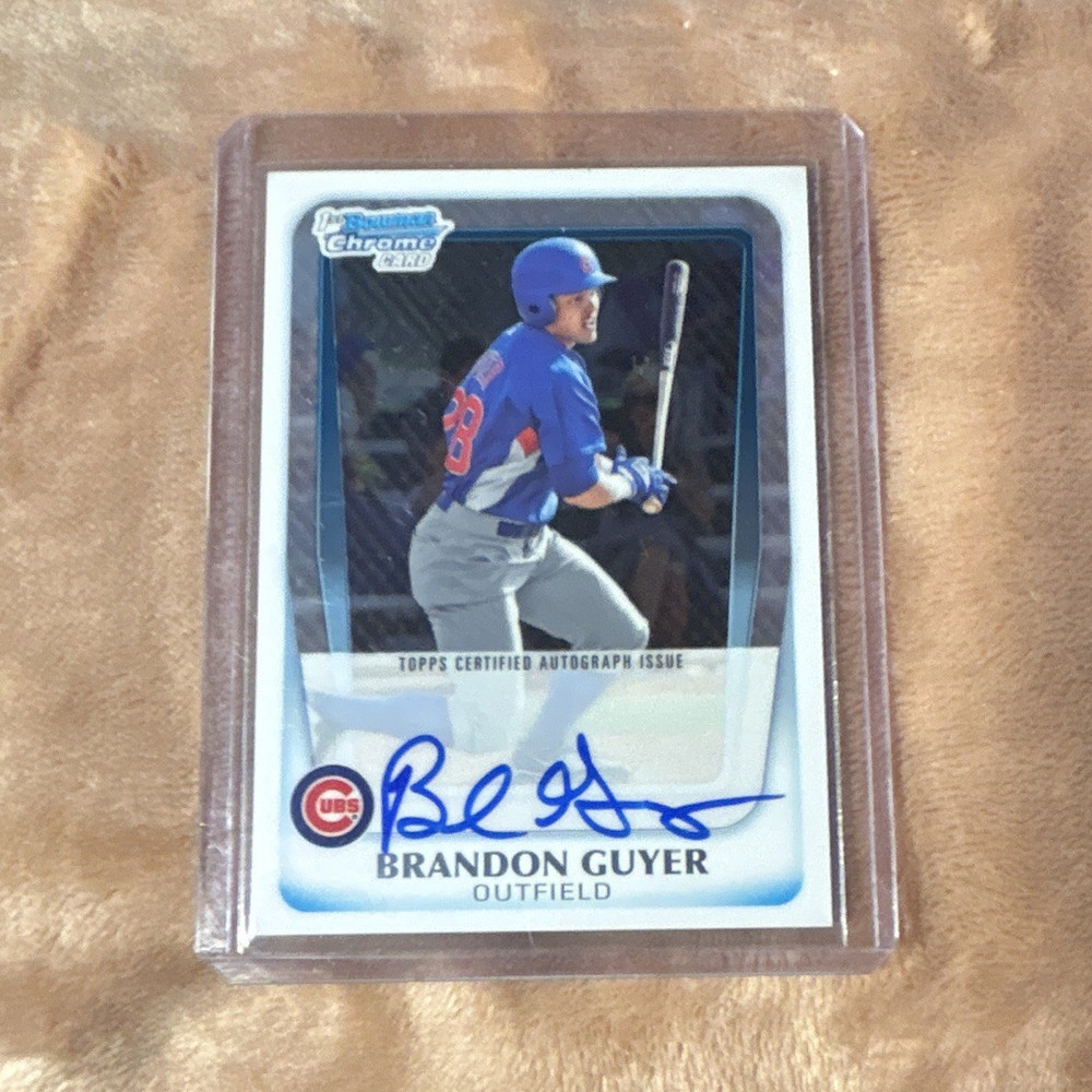 Topps Brandon Guyer Chicago Cubs 2011 Bowman Chrome Baseball Card #BCP168