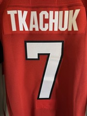 adidas Ottawa Senators NHL Hockey Jersey Climalite Tkachuk #7 Red Size 50