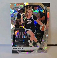2024 Panini Prizm WNBA Kate Martin Las Vegas Aces Cracked Ice RC ROOKIE #126