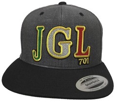 JGL EL CHAPO GUZMÁN HAT DARK GRAY BLACK SNAPBACK MEXICO LOGO FEDERAL