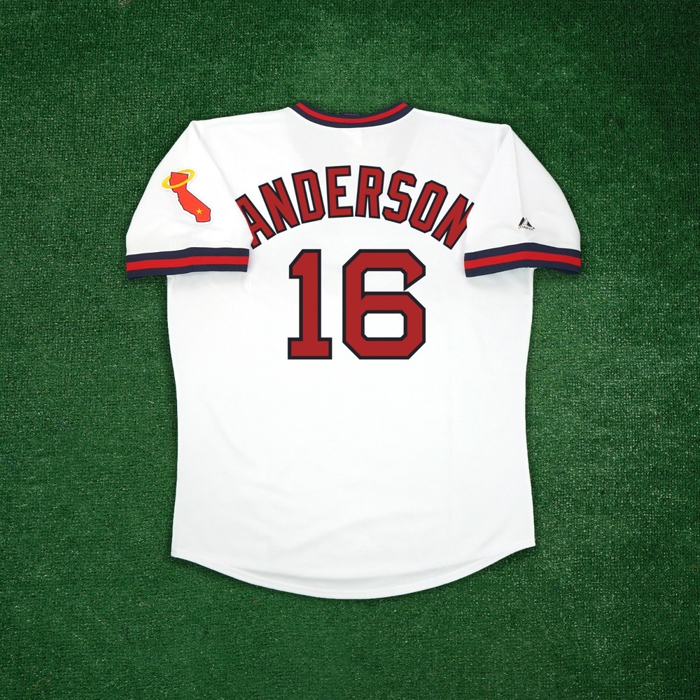 Garret Anderson 1973 California Angels Cooperstown Men&rsquo;s Home White Jersey